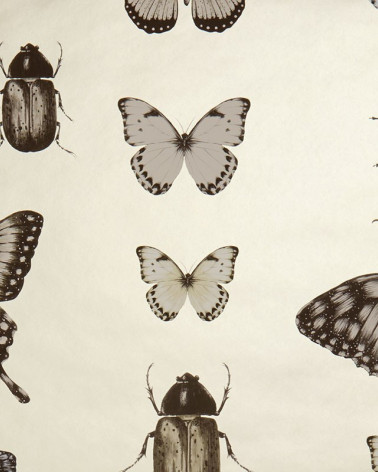 Papel Pintado con estilo Vintage modelo Papilio de la marca Clarke & Clarke