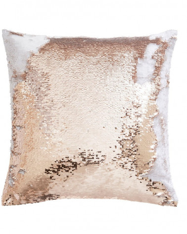 Cojines Sequin Rose Gold Cushion de la marca Tess Daly de estilo Texturas