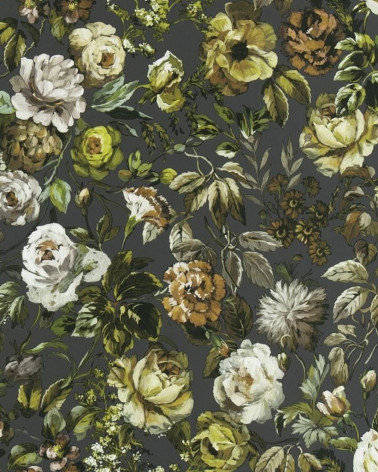Papel Pintado Mansur Cobalt de estilo Flores de la marca Designers Guild