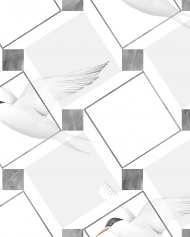 Papel Pintado Bird Illusion de la marca Atelier Wall de estilo Juvenil