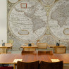 Murales Historical Map seda de Coordonné estilo Clásico