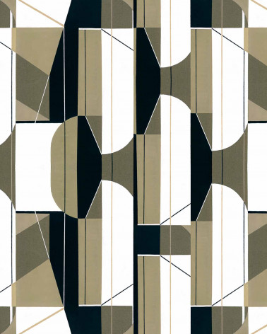 Murales Pythagoras seda de Coordonné estilo Geométrico