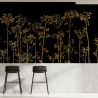 Murales Bambú metálico de Tres Tintas estilo Botánico