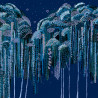 Murales Medusa metálico de Tres Tintas estilo Botánico