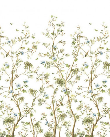 Murales Maisome on Grasscloth de Wallquest estilo Botánico