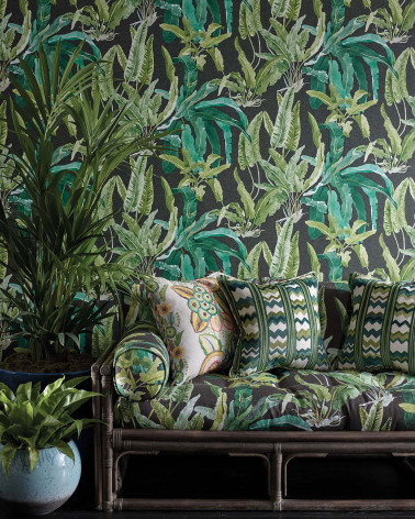 Papel Pintado BENMORE de Nina Campbell estilo Botánico