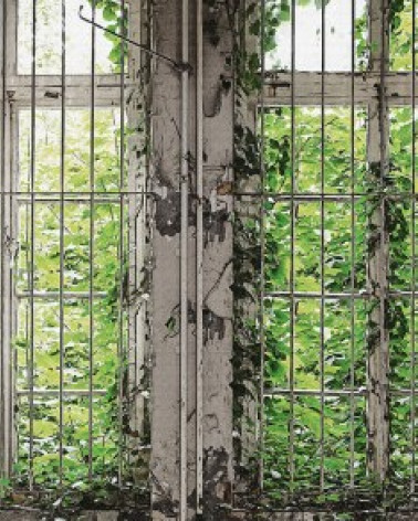 Murales Window Garden de Les Dominotiers estilo Fotomurales