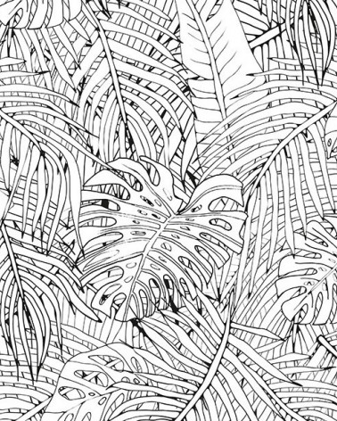 Murales Jungle Island de Les Dominotiers estilo Botánico