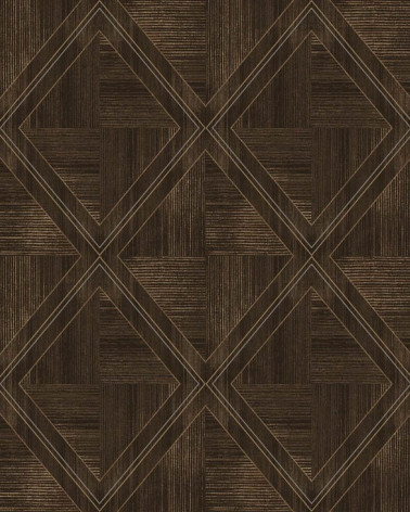 Papel Pintado Wood Rhombus de The Trend Setter Studio estilo Geométrico
