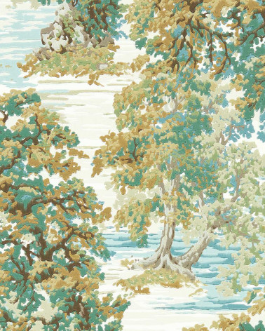 Papel Pintado ANCIENT CANOPY de Sanderson estilo Botánico