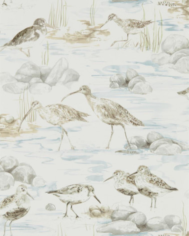 Papel Pintado ESTUARY BIRDS de Sanderson estilo Pájaros