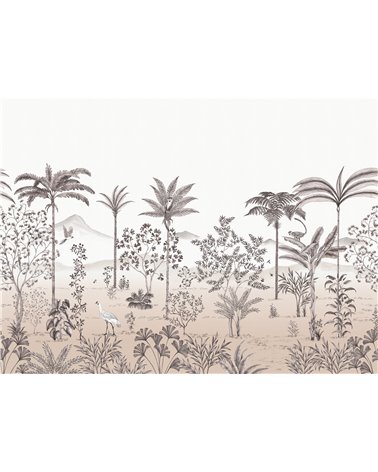 Murales JARDIN DES OISEAUX de Isidore Leroy estilo Tropical
