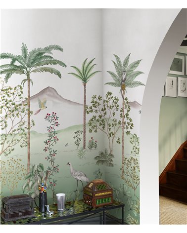 Murales JARDIN DES OISEAUX de Isidore Leroy estilo Tropical