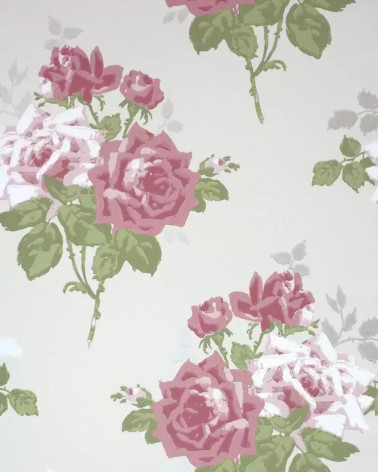 Papel Pintado ROSA ALBA de Nina Campbell estilo Flores