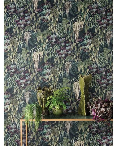 Papel Pintado GREEN WALL de Osborne & Little estilo Botánico
