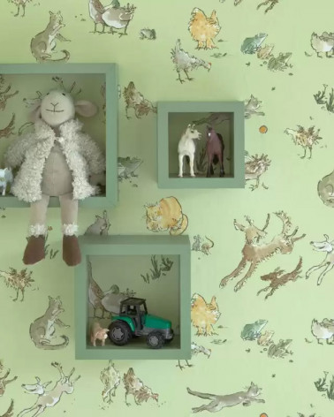 Papel Pintado QUENTIN'S MENAGERIE de Osborne & Little estilo Animales