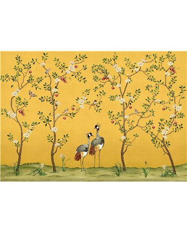 Murales Crowned Crane  de Coordonné estilo Pájaros