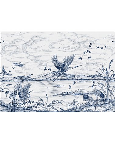 Murales Heron´s Poetry  de Coordonné estilo Pájaros