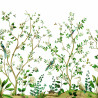 Murales Heron Botanical Grasscloth Mural de Wallquest estilo Flores
