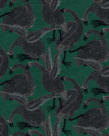 Papel Pintado GUINEA de Masureel estilo Pájaros