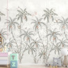 Mural de pared estilo Tropical COCONUT de Kara Ventura