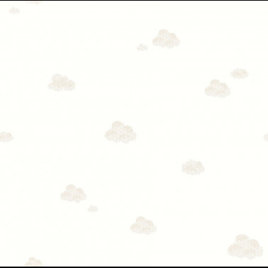 Papel pintado infantil 7006-2 Nubes beige