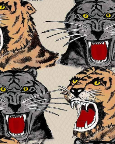 Papel Pintado TIGERS estilo Animales de la marca ICH