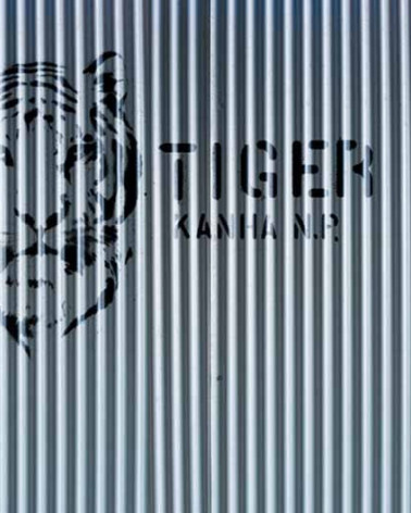 Mural de pared Tiger estilo Rayas de la marca ICH