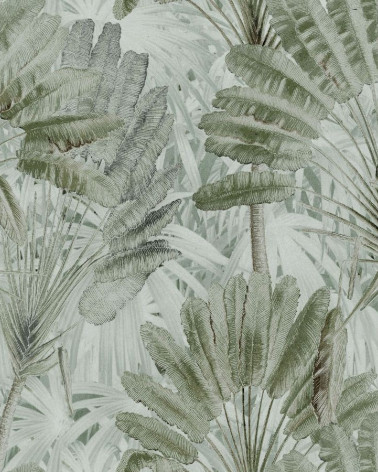 Mural con estilo Tropical modelo Traveller´s Palm de la marca Mind the Gap