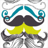 Mural con estilo Vintage modelo Different Moustaches de la marca Mind the Gap