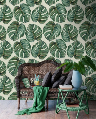 Mural con estilo Tropical modelo Tropical Leaf de la marca Mind the Gap
