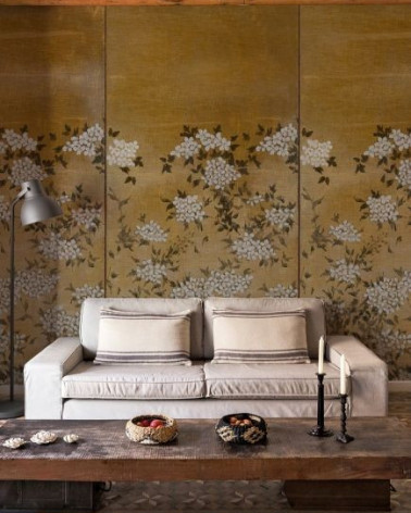 Mural con estilo Flores modelo Jute Flora de la marca Coordonné