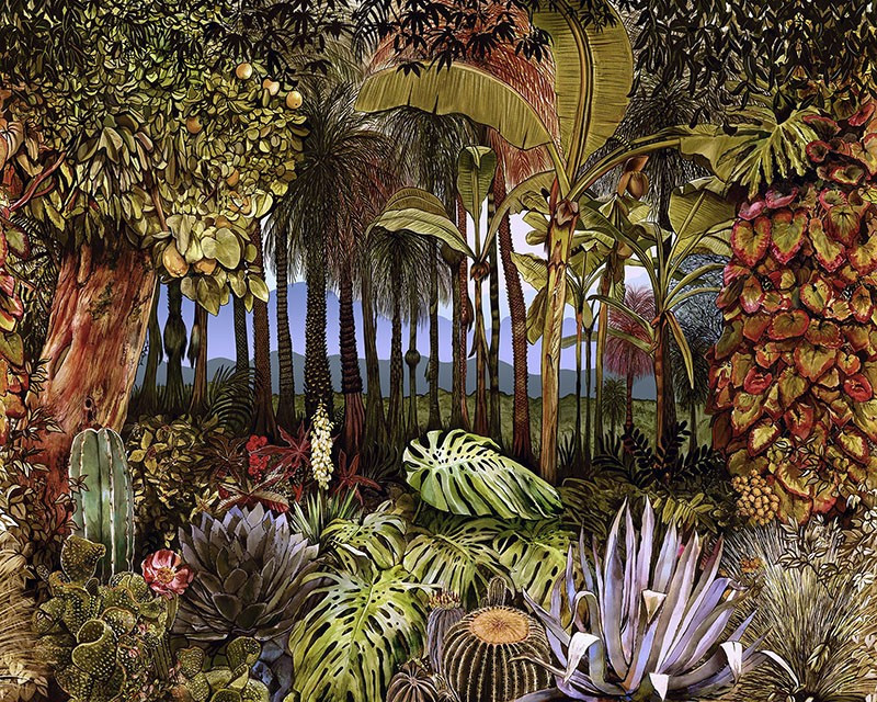 Mural con estilo Paisaje modelo Botánico de la marca Coordonné