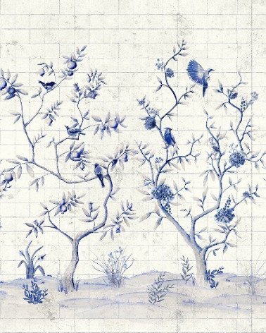 Mural con estilo Botánico modelo MEIHUA de la marca Coordonné