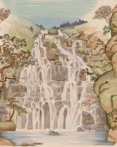 Mural con estilo Botánico modelo Fallingwater de la marca Coordonné