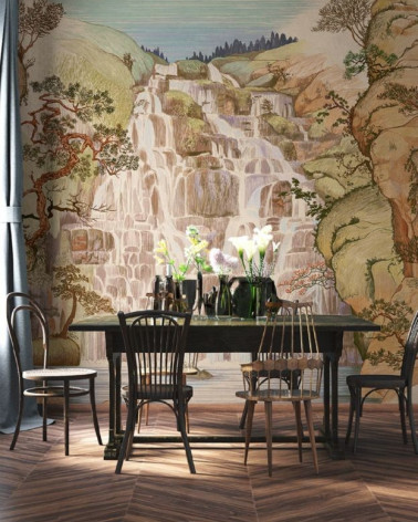 Mural con estilo Botánico modelo Fallingwater de la marca Coordonné