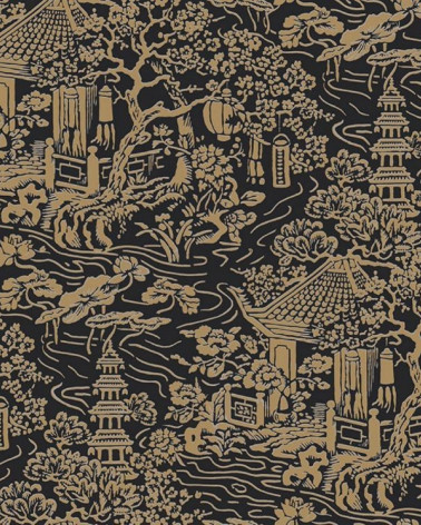 Papel Pintado con estilo Botánico modelo Pagoda de la marca Coordonné