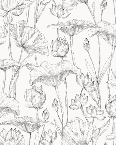 Papel Pintado Lotus de estilo Flores de la marca Zoom