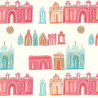 Papel Pintado con estilo Infantil modelo Pink City Wallcovering de la marca Villa Nova