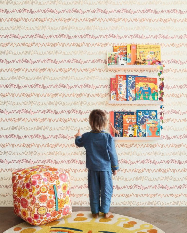 Papel Pintado con estilo Infantil modelo Wiggles Wallcovering de la marca Villa Nova