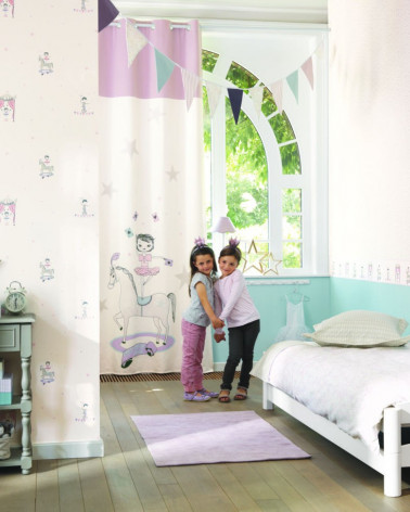 Papel Pintado con estilo Infantil modelo ALICE & PAUL CIRQUE MOTIF PLACE de la marca Casadeco