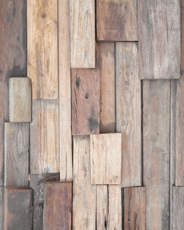 Mural con estilo Moderno modelo Wood Natural de la marca Casadeco