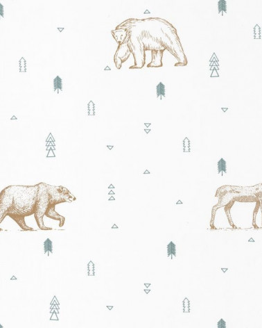 Papel Pintado Our Planet Grizzly Bears de Caselio