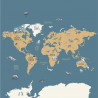 Paneles Our Planet World Map Panoramique de Caselio