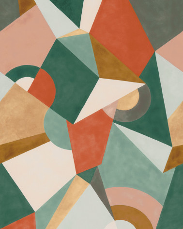 Murales Cubisme de la marca Casadeco de estilo Geométrico