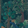 Mural de pared BLUE FOREST estilo Paisaje y Botánico de la marcha Caselio